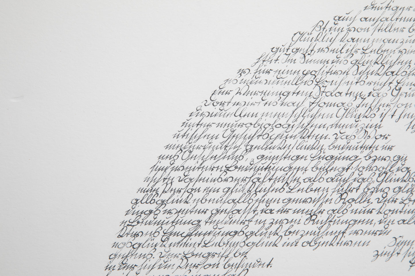 Schriftbild Kalligrafie